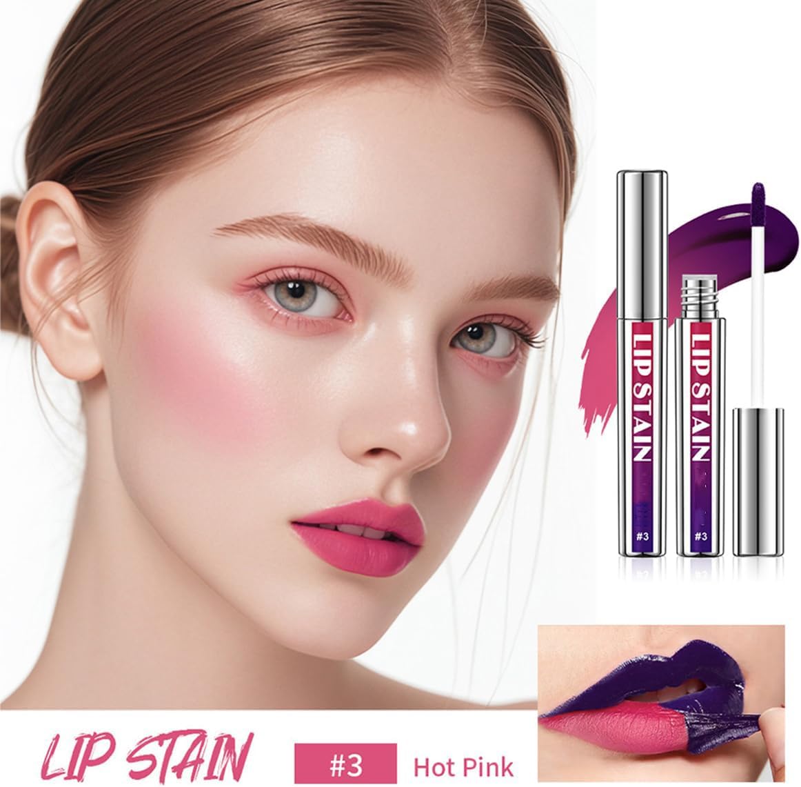 مجموعة احمر شفاه قابلة للتقشير تدوم طويلا ومقاومة للماء وقابلة للتقشير، صبغة عالية الاصطباغ، لمسة نهائية غير لامعة، قلم تحديد شفاه قابل للفصل (3 قطع) 3 مجموعة احمر شفاه قابلة للتقشير تدوم طويلا ومقاومة للماء وقابلة للتقشير، صبغة عالية الاصطباغ، لمسة نهائية غير لامعة، قلم تحديد شفاه قابل للفصل (3 قطع) - الصورة 3