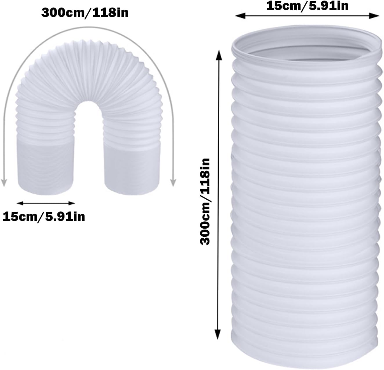 خرطوم مكيف هواء محمول، وصلة خرطوم مرنة لتكييف الهواء، انبوب عادم بديل مقاوم للحرارة، انبوب تمديد عادم تيار متردد متعدد الاغراض، سهل التركيب 2 خرطوم مكيف هواء محمول، وصلة خرطوم مرنة لتكييف الهواء، انبوب عادم بديل مقاوم للحرارة، انبوب تمديد عادم تيار متردد متعدد الاغراض، سهل التركيب - الصورة 2