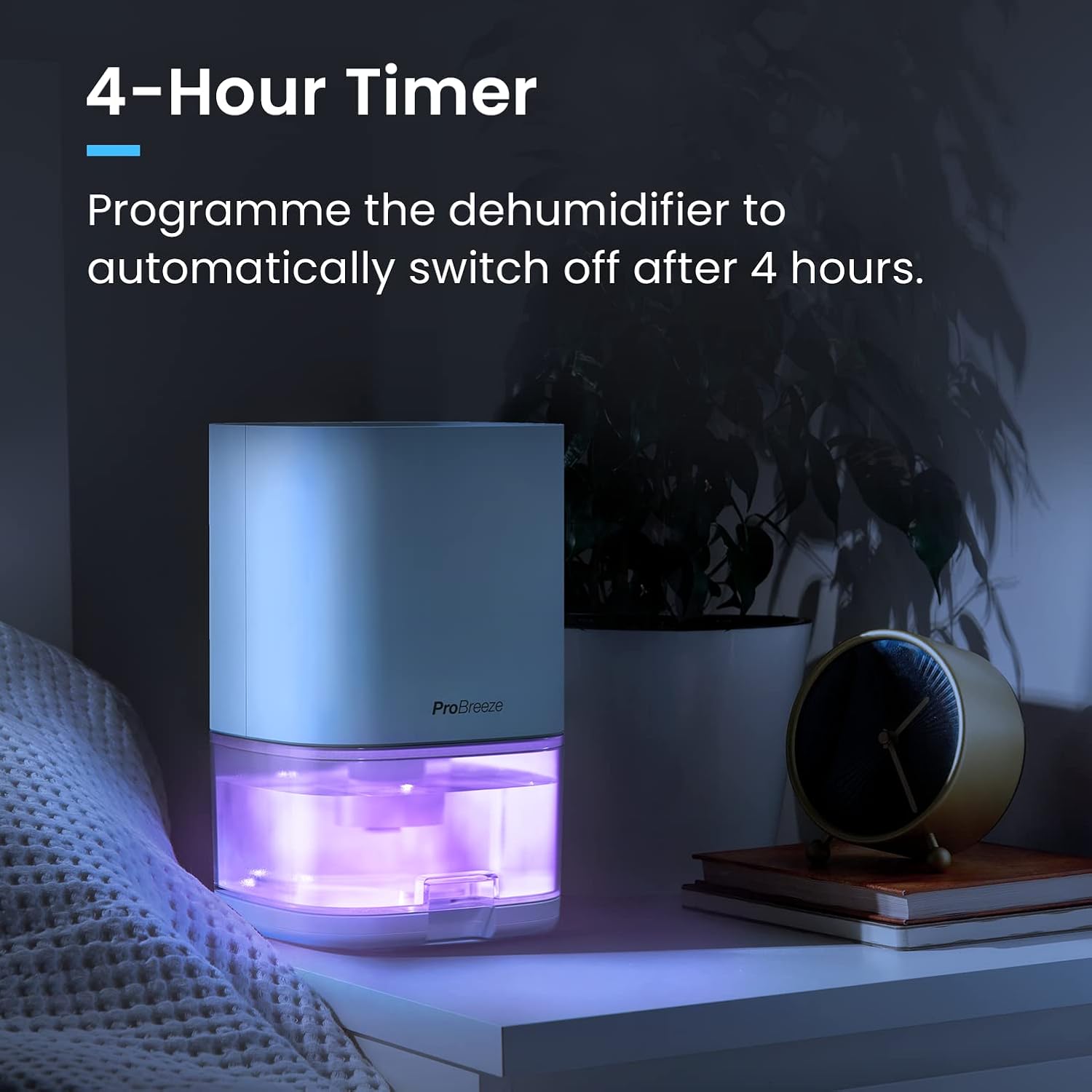 برو بريز مزيل رطوبة 1000 مل مع مؤقت 4 ساعات، ايقاف تلقائي، ضوء LED، مزيل رطوبة هواء صغير محمول للرطوبة والعفن والرطوبة في المطبخ وغرفة النوم والحمام والكارافان والجراج والقبو، 5 برو بريز مزيل رطوبة 1000 مل مع مؤقت 4 ساعات، ايقاف تلقائي، ضوء LED، مزيل رطوبة هواء صغير محمول للرطوبة والعفن والرطوبة في المطبخ وغرفة النوم والحمام والكارافان والجراج والقبو، - الصورة 5