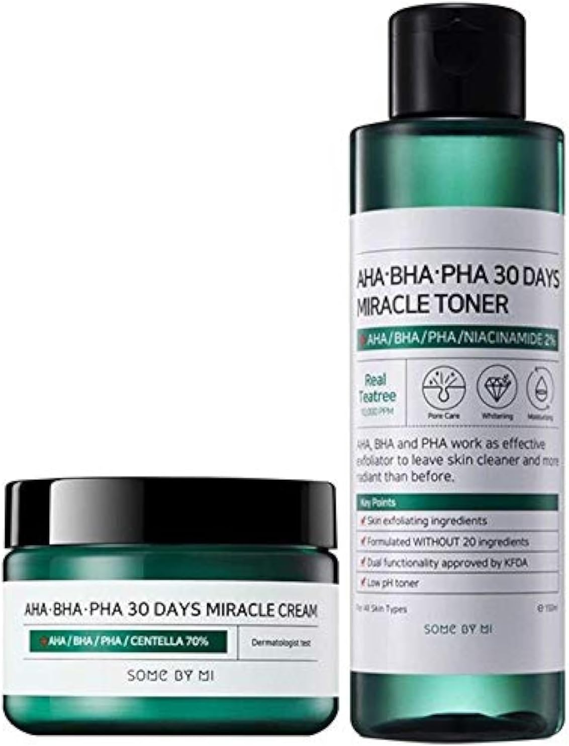 سوم من مي تونر وكريم 30 دايز ميراكل من AHA-PHA-BHA 1 سوم من مي تونر وكريم 30 دايز ميراكل من AHA-PHA-BHA