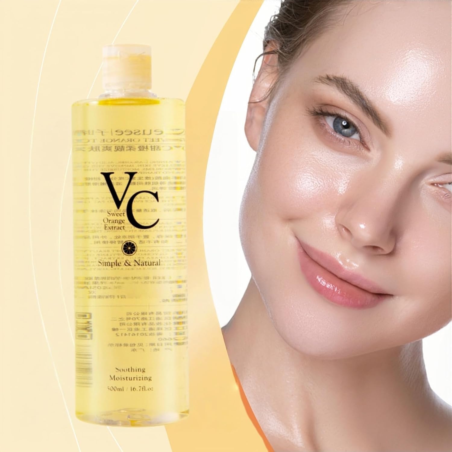 تونر فيتامين سي الكوري للوجه - تونر في سي لتفتيح وترطيب الوجه، لوشن مائي منعش لتقليل المسام، حتى لون البشرة وتهدئة البشرة الجافة، تركيبة خفيفة الوزن وسريعة الامتصاص، 300 مل 9 تونر فيتامين سي الكوري للوجه - تونر في سي لتفتيح وترطيب الوجه، لوشن مائي منعش لتقليل المسام، حتى لون البشرة وتهدئة البشرة الجافة، تركيبة خفيفة الوزن وسريعة الامتصاص، 300 مل - الصورة 9