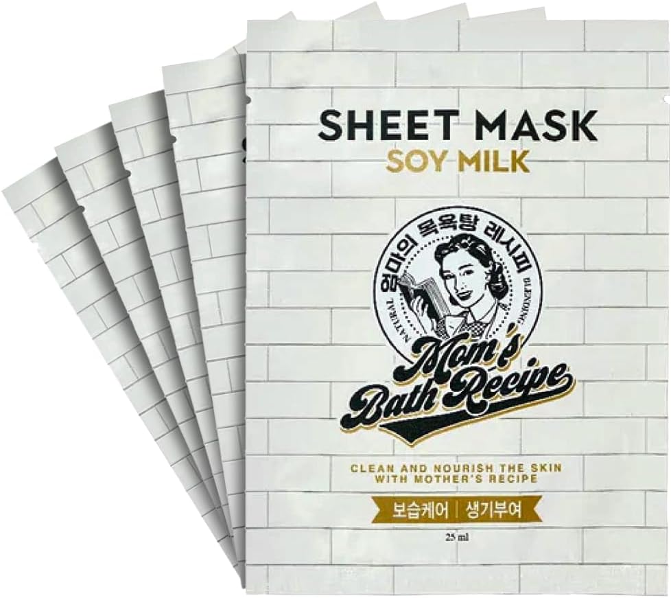 صندوق استحمام الامهات مكون من 5 اقنعة حليب الصويا، كل الأنواع 1 صندوق استحمام الامهات مكون من 5 اقنعة حليب الصويا، كل الأنواع