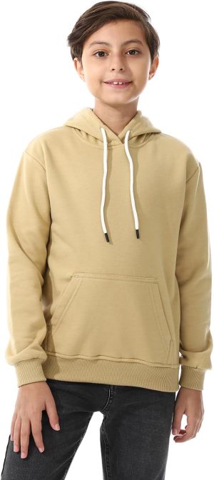 سويت شيرت فليس بغطاء للرأس وجيوب للأولاد من اندورا