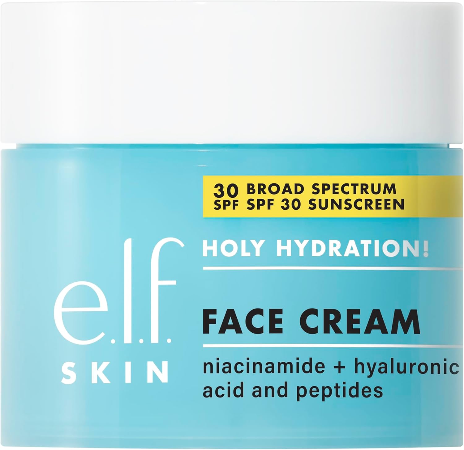 كريم للوجه من اي.ال.اف مرطب ومنعم للبشرة، مناسب لجميع أنواع البشرة، واقي شمس بعامل حماية 30، 1.8 أونص 1 كريم للوجه من اي.ال.اف مرطب ومنعم للبشرة، مناسب لجميع أنواع البشرة، واقي شمس بعامل حماية 30، 1.8 أونص