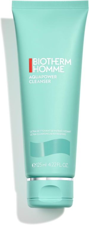 بيو ثيرم منظف اكوا باور من هوم للبشرة الدهنية والجافة مع عناصر اوليجو لبشرة نظيفة ومنعشة ومرطبة، مناسب لجميع انواع البشرة، للبشرة المنعشة الجاهزة للحلاقة، انبوب سعة 4.2 اونصة سائلة