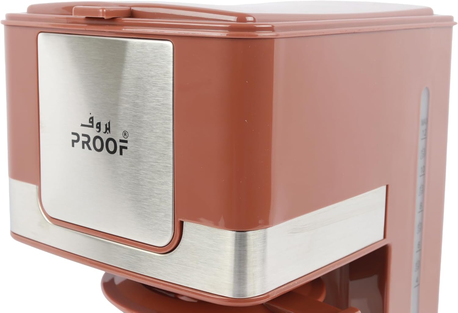 ماكينة قهوة مع إبريق زجاجي سعة 12 كوب 600 مل، قدرة 800 واط، لون بني، بلاستيك 4 ماكينة قهوة مع إبريق زجاجي سعة 12 كوب 600 مل، قدرة 800 واط، لون بني، بلاستيك - الصورة 4