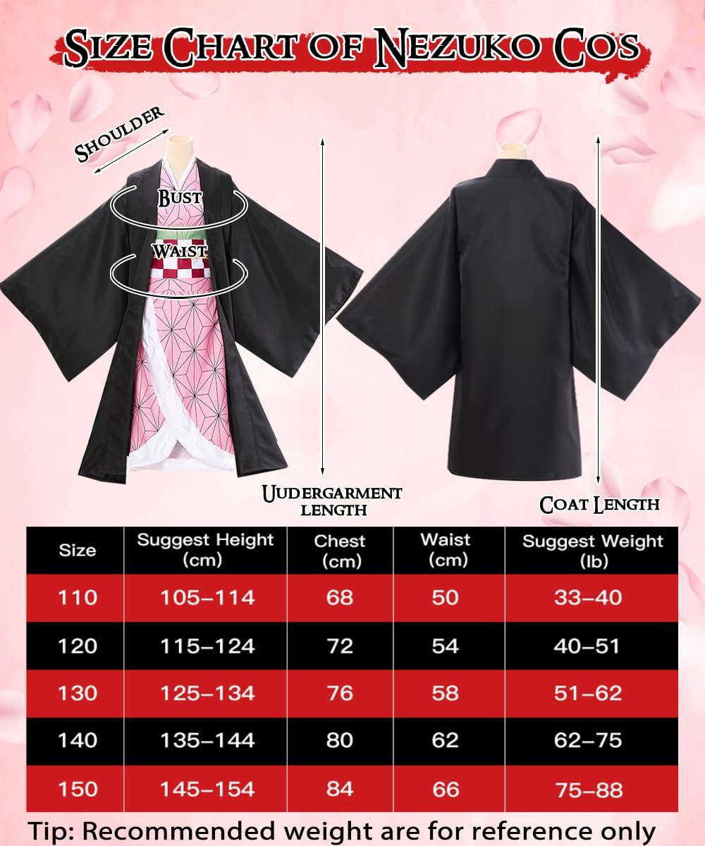 بيكيكي زي نيزوكو التنكري، ملابس كامادو تنكرية، زي كيمونو انيمي، مجموعة كيمونو كامادو مع عباءة وقلادة واقراط، ملابس تنكرية للهالوين، زي تنكري للهالوين للاطفال البالغين 6 بيكيكي زي نيزوكو التنكري، ملابس كامادو تنكرية، زي كيمونو انيمي، مجموعة كيمونو كامادو مع عباءة وقلادة واقراط، ملابس تنكرية للهالوين، زي تنكري للهالوين للاطفال البالغين - الصورة 6