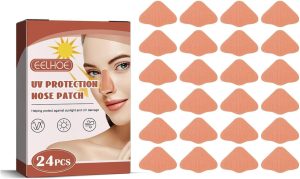 رقعة انف واقية من الشمس غطاء واقي اشعة فوق البنفسجية للحماية الاشعة للرجال والنساء في الهواء الطلق ضمادة للجولف، قطن