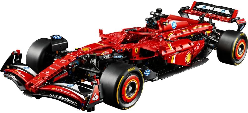 مجموعة نموذج سيارة Ferrari SF-24 F1 من ليغو Technic للبالغين، مجموعة بناء للبالغين، نموذج سيارة سباق F1 مع آلية التوجيه وناقل الحركة بسرعتين، هدية ليغو للبالغين هواة سباقات السيارات 42207 8 مجموعة نموذج سيارة Ferrari SF-24 F1 من ليغو Technic للبالغين، مجموعة بناء للبالغين، نموذج سيارة سباق F1 مع آلية التوجيه وناقل الحركة بسرعتين، هدية ليغو للبالغين هواة سباقات السيارات 42207 - الصورة 8