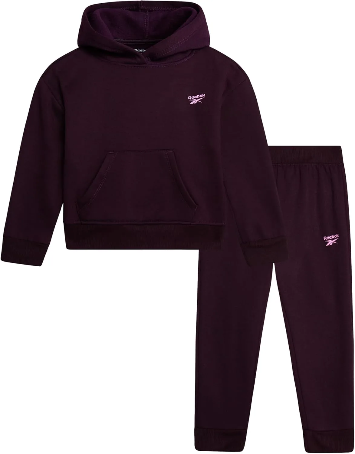 طقم سروال وهودي رياضي جي تود اف ال سي للبنات الصغيرات V3 من ريبوك