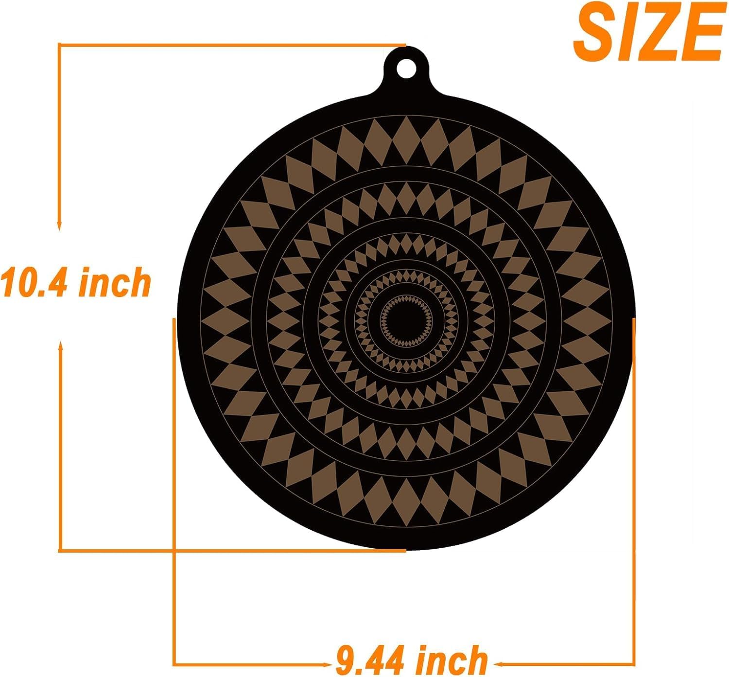 قطعتان من مفارش حماية سطح الموقد من السيليكون، مقاومة للحرارة للحرارة لمواقد الحث والطبخ العربي، وسادات امان لسطح الطاولة، غير قابلة للانزلاق وسهلة التنظيف (24 سم) 5 قطعتان من مفارش حماية سطح الموقد من السيليكون، مقاومة للحرارة للحرارة لمواقد الحث والطبخ العربي، وسادات امان لسطح الطاولة، غير قابلة للانزلاق وسهلة التنظيف (24 سم) - الصورة 5