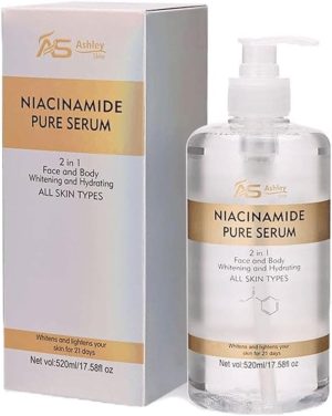 سيروم نياسيناميد النقي 2 في 1 لتبييض وترطيب البشرة من ايه اس اشلي شاين 520 مل