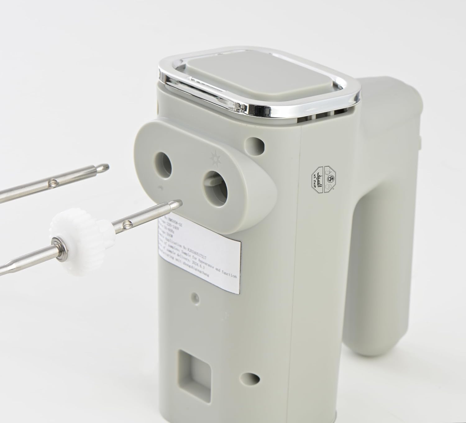 خلاط كهربائي قائم لورينا 300 واط للخبز وتجهيز الطعام من السيف، خلاط محمول باليد مع وعاء، 6 إعدادات سرعة مختلفة لتلبية احتياجات الخلط، 3.5 لتر، رمادي وفضي، E02241 4 خلاط كهربائي قائم لورينا 300 واط للخبز وتجهيز الطعام من السيف، خلاط محمول باليد مع وعاء، 6 إعدادات سرعة مختلفة لتلبية احتياجات الخلط، 3.5 لتر، رمادي وفضي، E02241 - الصورة 4