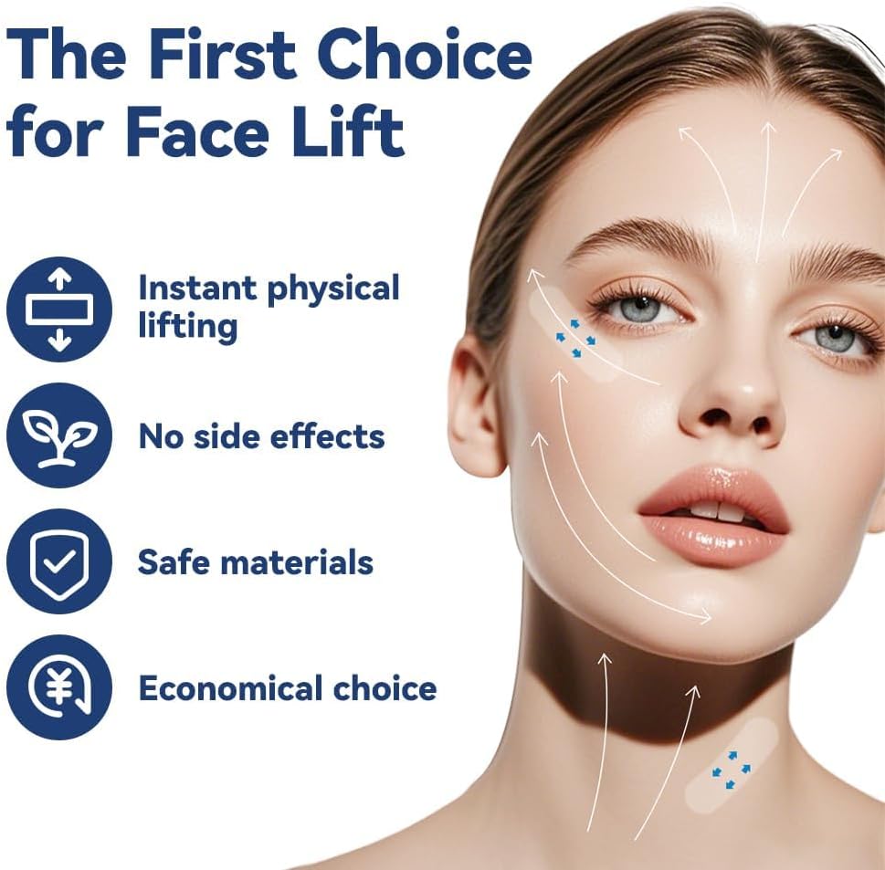 مجموعة شريط غير مرئي لشد الوجه والرقبة من 120 قطعة - شريط على شكل حرف V مع خيط، رفع فوري للبشرة المترهلة/الذقن المزدوجة/الجول/العينين، رقع وجه سيليكون مضادة للتجاعيد تحت المكياج والاستخدام اليومي 4 مجموعة شريط غير مرئي لشد الوجه والرقبة من 120 قطعة - شريط على شكل حرف V مع خيط، رفع فوري للبشرة المترهلة/الذقن المزدوجة/الجول/العينين، رقع وجه سيليكون مضادة للتجاعيد تحت المكياج والاستخدام اليومي - الصورة 4