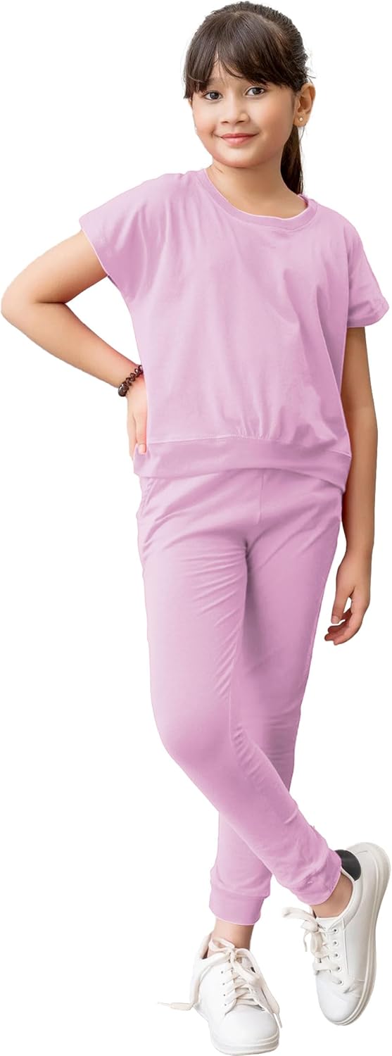 طقم ملابس كاجوال مكون من تي شيرت وسروال لجينجز للبنات الصغيرات مصنوع من مزيج القطن الناعم، مريح وأنيق، مناسب للارتداء اليومي للفتيات بعمر 5 إلى 14 سنة من سيليكتا ناو 2 طقم ملابس كاجوال مكون من تي شيرت وسروال لجينجز للبنات الصغيرات مصنوع من مزيج القطن الناعم، مريح وأنيق، مناسب للارتداء اليومي للفتيات بعمر 5 إلى 14 سنة من سيليكتا ناو - الصورة 2