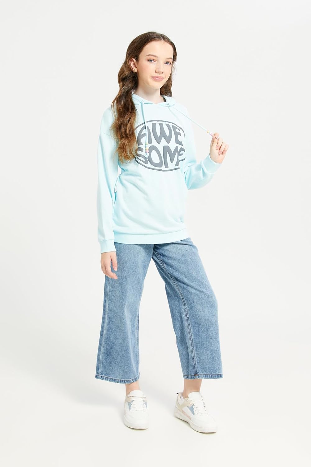 رد تاغ سويت شيرت مطبوع للبنات الكبار 2 رد تاغ سويت شيرت مطبوع للبنات الكبار - الصورة 2