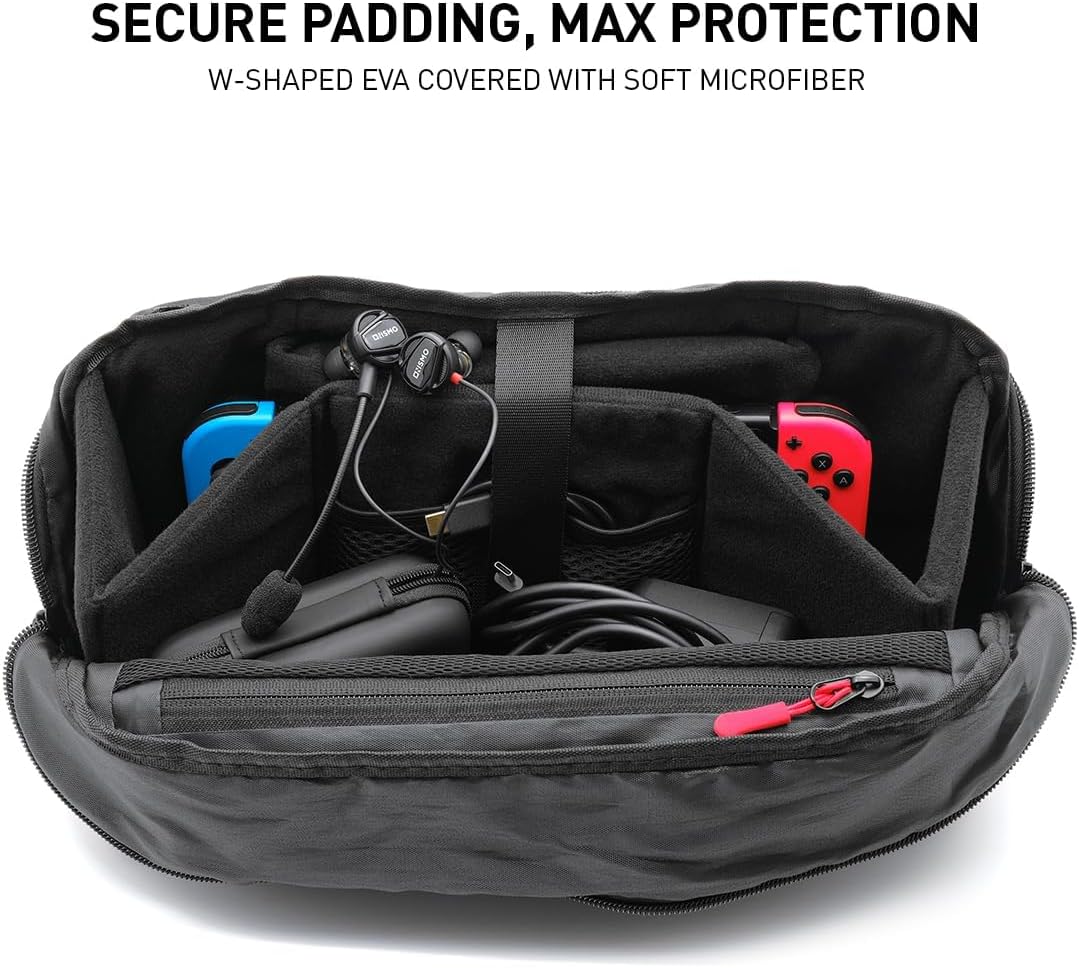 شنطة حمل من لاكسدامر متوافقة مع بلاي ستيشن بورتال/ليجن جو/ستيم ديك/اسوس روج الي/سويتش اوليد المحمولة باليد وملحقاتها - شنطة سفر محمولة لتخزين الالعاب تناسب وحدة التحكم المحمولة وملحقاتها 3 شنطة حمل من لاكسدامر متوافقة مع بلاي ستيشن بورتال/ليجن جو/ستيم ديك/اسوس روج الي/سويتش اوليد المحمولة باليد وملحقاتها - شنطة سفر محمولة لتخزين الالعاب تناسب وحدة التحكم المحمولة وملحقاتها - الصورة 3