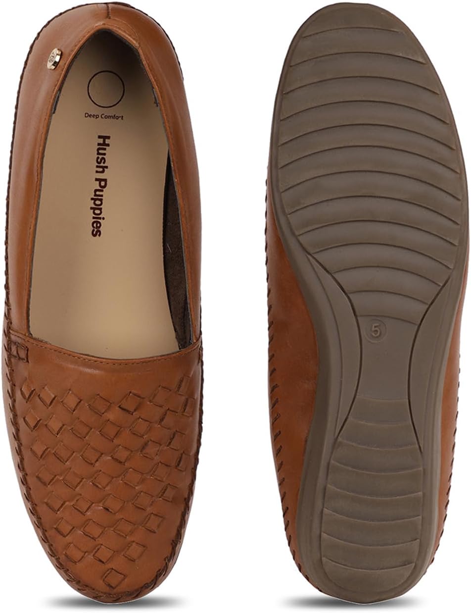 Hush Puppies Womens Maci Weave Moccasin 4 Hush Puppies Womens Maci Weave Moccasin - الصورة 4