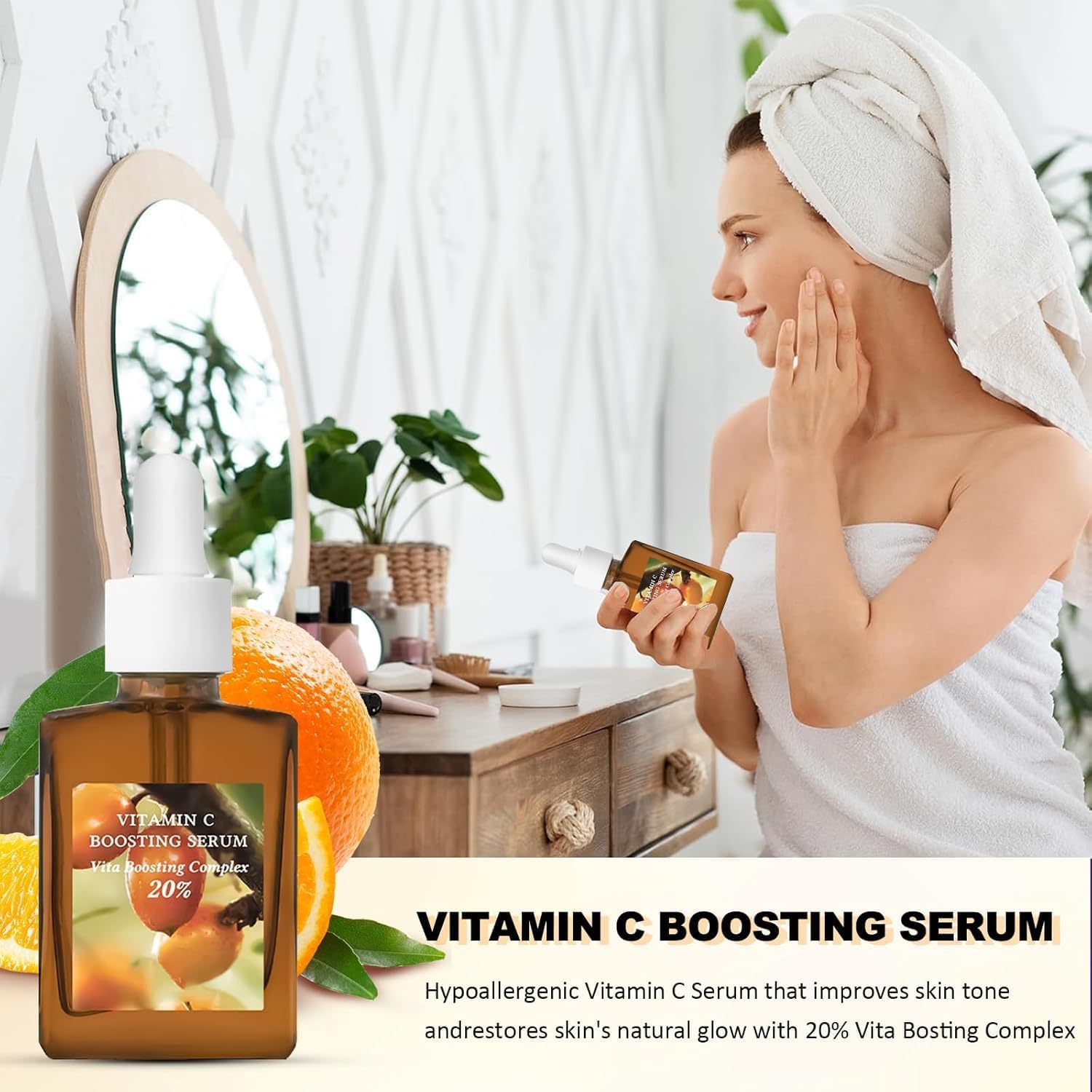 فوين سيروم تعزيز فيتامين سي للوجه، سيروم مضاد للشيخوخة وتفتيح البشرة، مركب فيتا بوستينج 20%، 8 مستويات حمض الهيالورونيك، سيروم للوجه للبقع الداكنة والخطوط الدقيقة ولون البشرة غير المتساوية 6 فوين سيروم تعزيز فيتامين سي للوجه، سيروم مضاد للشيخوخة وتفتيح البشرة، مركب فيتا بوستينج 20%، 8 مستويات حمض الهيالورونيك، سيروم للوجه للبقع الداكنة والخطوط الدقيقة ولون البشرة غير المتساوية - الصورة 6