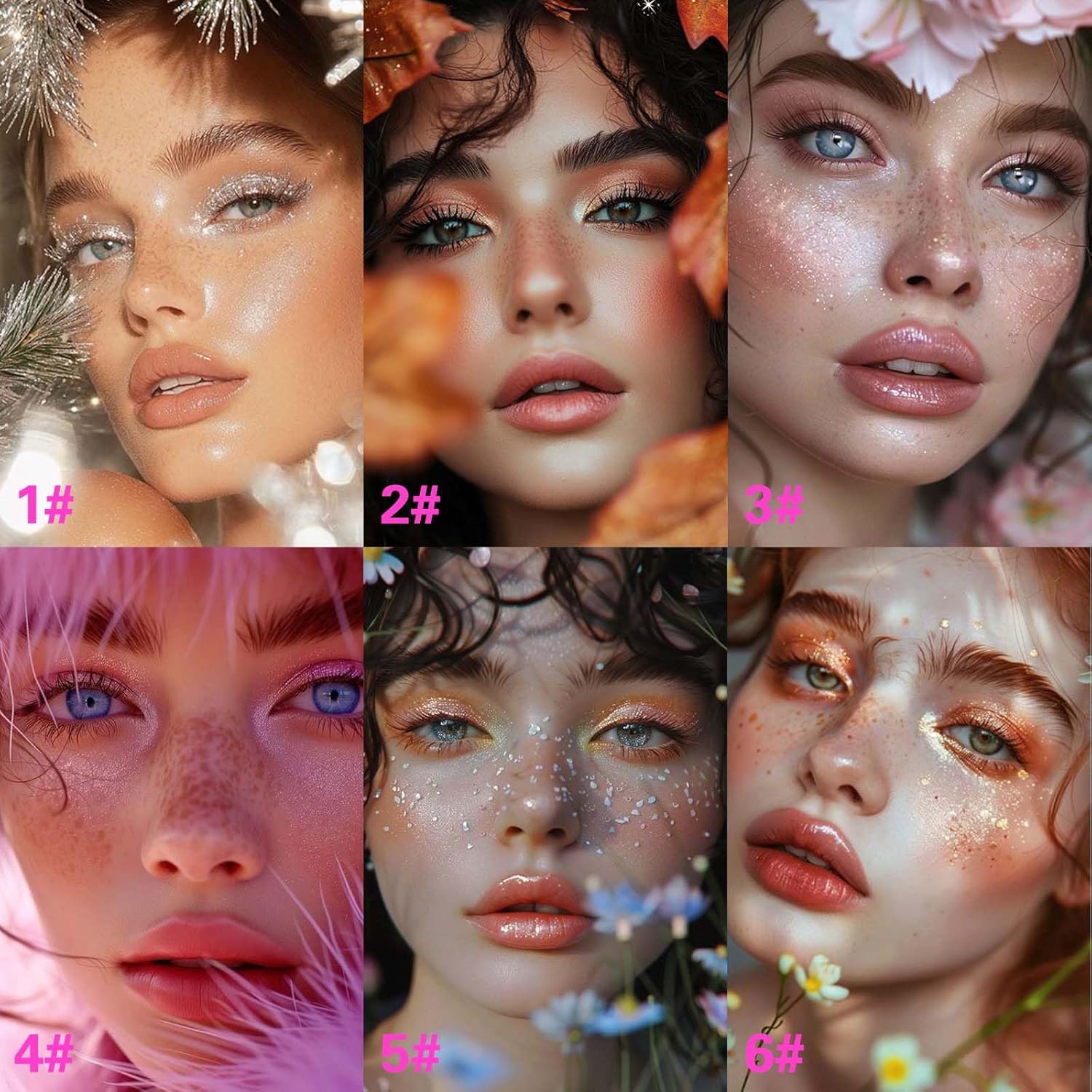 6 قطع من ستيك جيلي كريستال جليز ستيك، قلم ظلال عيون لامع متعدد الالوان، مرطب شفاه لامع ولامع الكل في واحد، مكياج وجه جيلي كريستالي 4 6 قطع من ستيك جيلي كريستال جليز ستيك، قلم ظلال عيون لامع متعدد الالوان، مرطب شفاه لامع ولامع الكل في واحد، مكياج وجه جيلي كريستالي - الصورة 4