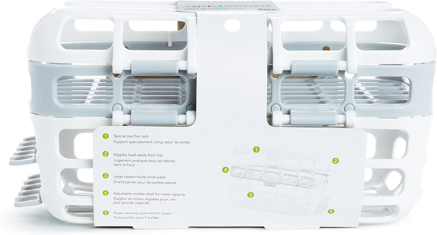 مانتشكين® سلة غسالة صحون بسعة عالية، عبوة واحدة، رمادي 7 مانتشكين® سلة غسالة صحون بسعة عالية، عبوة واحدة، رمادي - الصورة 7