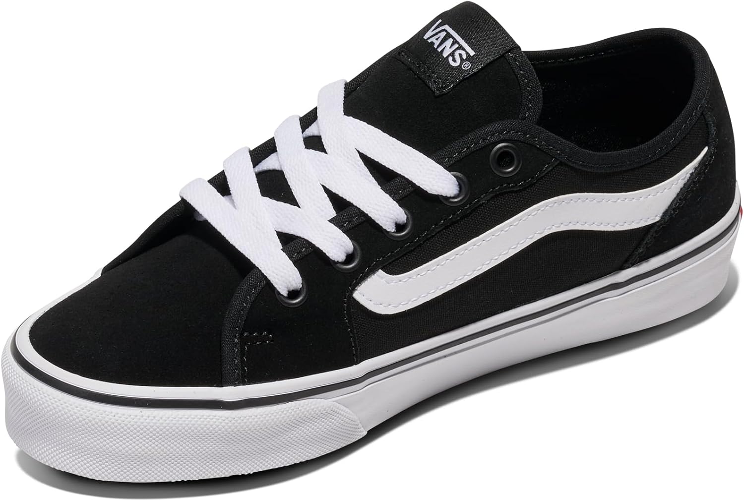 حذاء فيلمور برباط للنساء من فانس، (شمواه/قماش) أسود/أبيض، 39 EU 2 حذاء فيلمور برباط للنساء من فانس، (شمواه/قماش) أسود/أبيض، 39 EU - الصورة 2