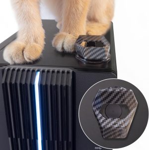 غطاء زر الطاقة مصنوع من خليط معدني من الزنك والبولي كربونات من اوتويايم، غطاء واقي قابل للطي ومقاوم للقطط للاطفال لاجهزة الكمبيوتر والغسالات وغسالات الصحون وغيرها، يناسب الازرار بقطر < 2.5 سم وارتفاع