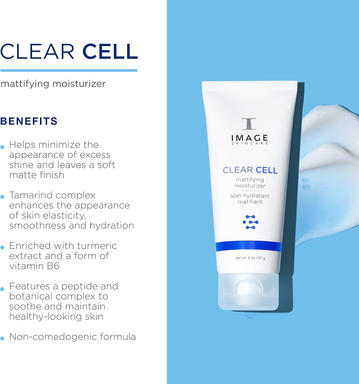 مرطب كلير سيل يطفئ اللمعان من ايميج سكين كير للبشرة الدهنية، 2 اونصة 2 مرطب كلير سيل يطفئ اللمعان من ايميج سكين كير للبشرة الدهنية، 2 اونصة - الصورة 2