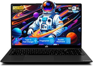 NIMO 17.3" FHD IPS Student-Laptop-Computer - 8GB RAM 128GB SSD Intel Pentium 4 Cores N100(Beat to i3-1115G4, Up to 3.4GHz), 65W Type-C, 2 Years Warranty, Fingerprint, Backlit Keyboard, Wi-Fi 6, BT5.2