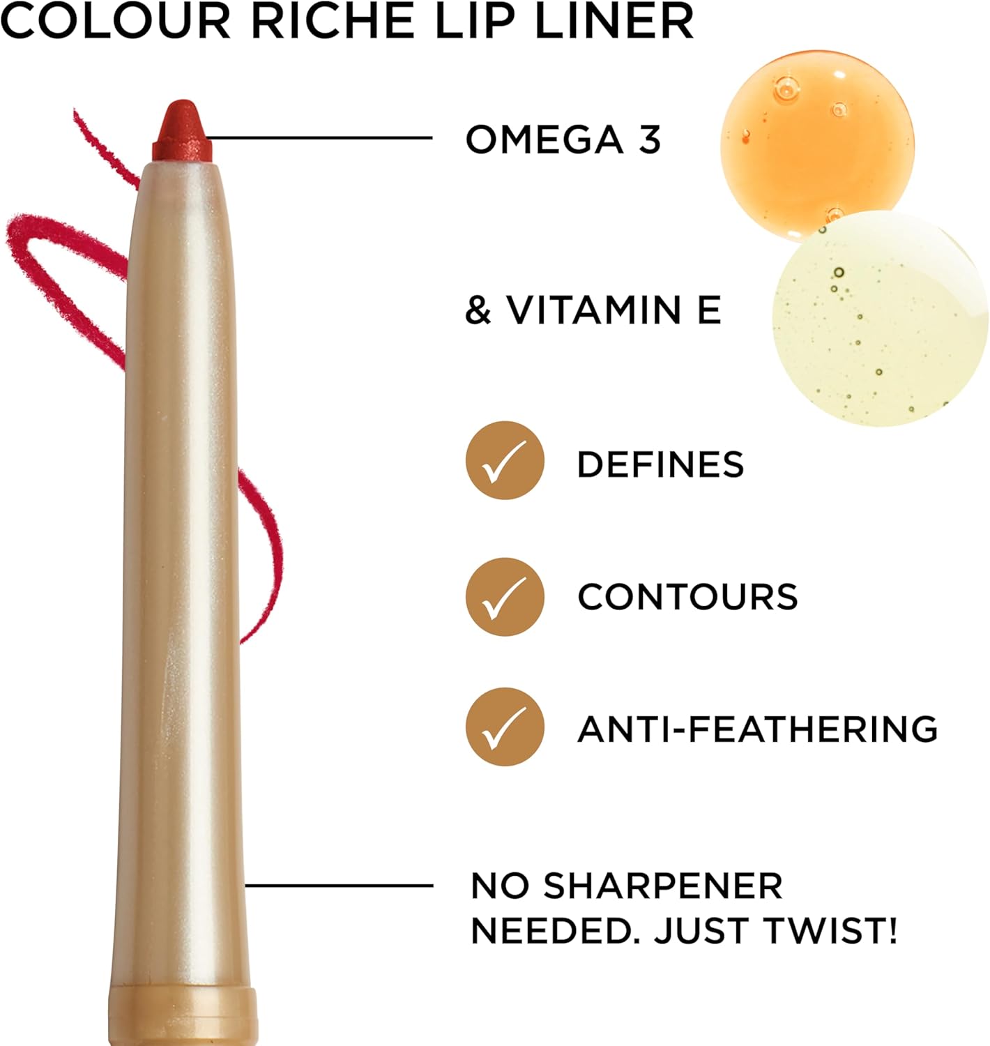 لوريال باريس قلم تحديد الشفاه كولور ريتش من شفاه كريمي مع اوميجا 3 وفيتامين E 601 وورث ات بينكي نود 4 لوريال باريس قلم تحديد الشفاه كولور ريتش من شفاه كريمي مع اوميجا 3 وفيتامين E 601 وورث ات بينكي نود - الصورة 4