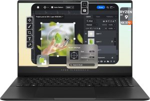 اسس لابتوب فيفوبوك S Copilot+ بمعالج AMD رايزن AI 9 HX 370 وذاكرة RAM LPDDR5x 32GB وSSD PCIe 2TB وشاشة 15.6 انش 3K (2880x1620)، AMD راديون 890M، كيبورد باضاءة خلفية RGB منطقة واحدة، W11 هوم، اسود