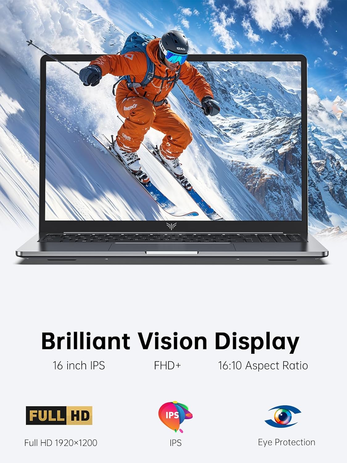 لابتوب ايس ماجيك 16 بوصة 2025 16 جيجا DDR4 512GB SSD ويندوز 11، لابتوب مع معالج انتل رباعي النواة 12 (حتى 3.6 جيجا)، شاشة FHD 1920P، هيكل معدني، واي فاي 5، USB3.2، نوع سي 3 لابتوب ايس ماجيك 16 بوصة 2025 16 جيجا DDR4 512GB SSD ويندوز 11، لابتوب مع معالج انتل رباعي النواة 12 (حتى 3.6 جيجا)، شاشة FHD 1920P، هيكل معدني، واي فاي 5، USB3.2، نوع سي - الصورة 3