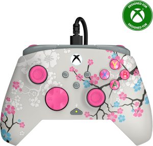 Turtle Beach Rematch Advanced Wired Gaming Controller Licensed for Xbox Series X|S, Xbox One, Windows PC - Glow, Remappable Buttons, Hair Triggers, Audio Controls, Impulse Triggers - Cherry Blossom