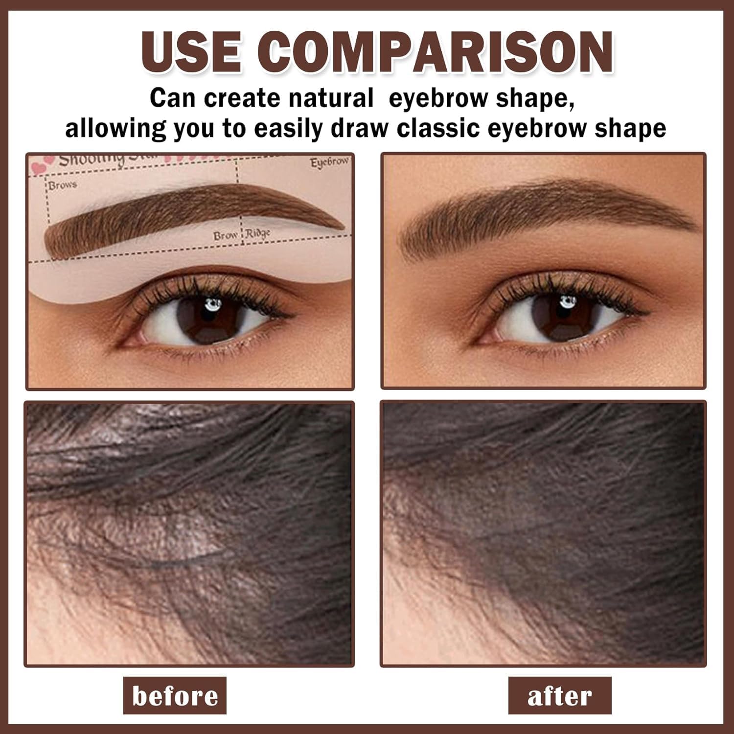 ستيك طابع لرسم الحواجب مقاوم للماء والعرق، مجموعة بودرة حواجب وكونتور خط الشعر 2 في 1 مع 10 قوالب و2 فرشاة بلون داكن وبني لتثبيت خط الشعر العالي على شكل حرف M، مكياج سريع وسهل للمبتدئين من يلا جوي 5 ستيك طابع لرسم الحواجب مقاوم للماء والعرق، مجموعة بودرة حواجب وكونتور خط الشعر 2 في 1 مع 10 قوالب و2 فرشاة بلون داكن وبني لتثبيت خط الشعر العالي على شكل حرف M، مكياج سريع وسهل للمبتدئين من يلا جوي - الصورة 5