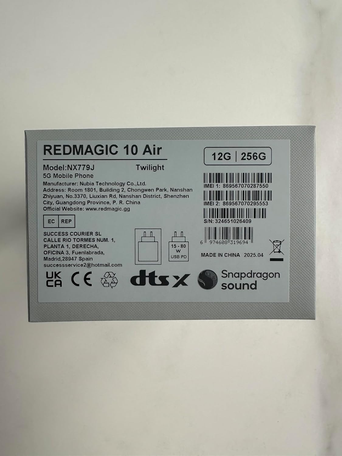 ريد ماجيك جوال العاب 10 اير 120 هرتز، هاتف ذكي اندرويد 5G، ذاكرة RAM 12GB + ذاكرة روم 256GB، سناب دراجون 8 الجيل 3، شاشة كاملة AMOLED 6.8 انش، FHD+، كاميرا 50MP، ثنائي الشريحة، اسود 15 ريد ماجيك جوال العاب 10 اير 120 هرتز، هاتف ذكي اندرويد 5G، ذاكرة RAM 12GB + ذاكرة روم 256GB، سناب دراجون 8 الجيل 3، شاشة كاملة AMOLED 6.8 انش، FHD+، كاميرا 50MP، ثنائي الشريحة، اسود - الصورة 15