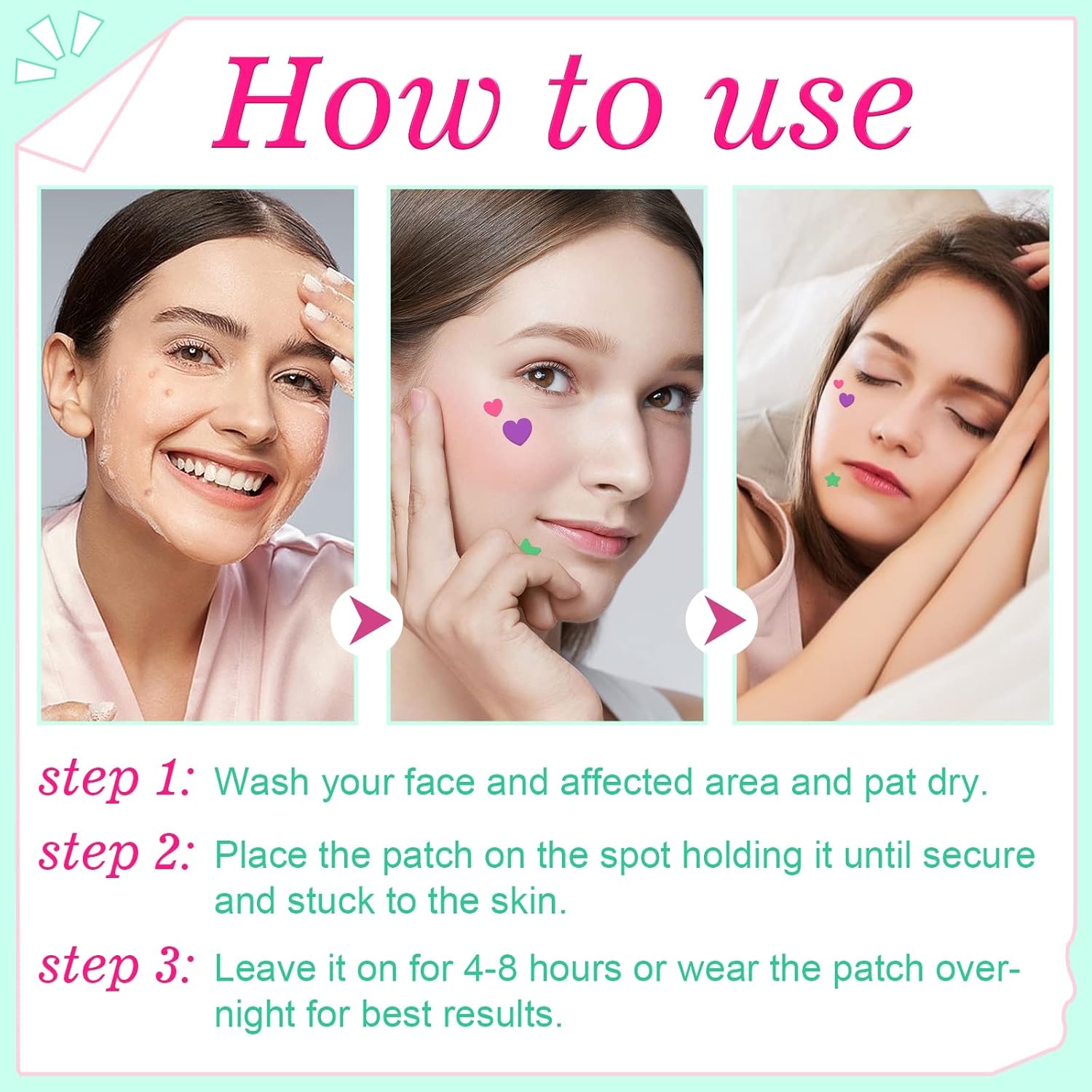 126 قطعة من الرقع الملونة لازالة حب الشباب من هونبولو، مكياج لطيف يغطي حب الشباب على شكل قلب ونجوم، رقع دائرية لازالة حب الشباب، 3 انماط (احمر) 9 126 قطعة من الرقع الملونة لازالة حب الشباب من هونبولو، مكياج لطيف يغطي حب الشباب على شكل قلب ونجوم، رقع دائرية لازالة حب الشباب، 3 انماط (احمر) - الصورة 9