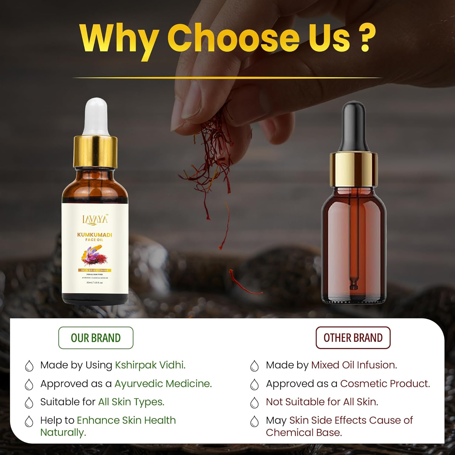 سيروم زيت كومكومادي تيلام لتبييض وتفتيح الوجه من لافايا ناتشورالز، زيت كومكومادي للوجه للبشرة المتوهجة، 30 مل 5 سيروم زيت كومكومادي تيلام لتبييض وتفتيح الوجه من لافايا ناتشورالز، زيت كومكومادي للوجه للبشرة المتوهجة، 30 مل - الصورة 5