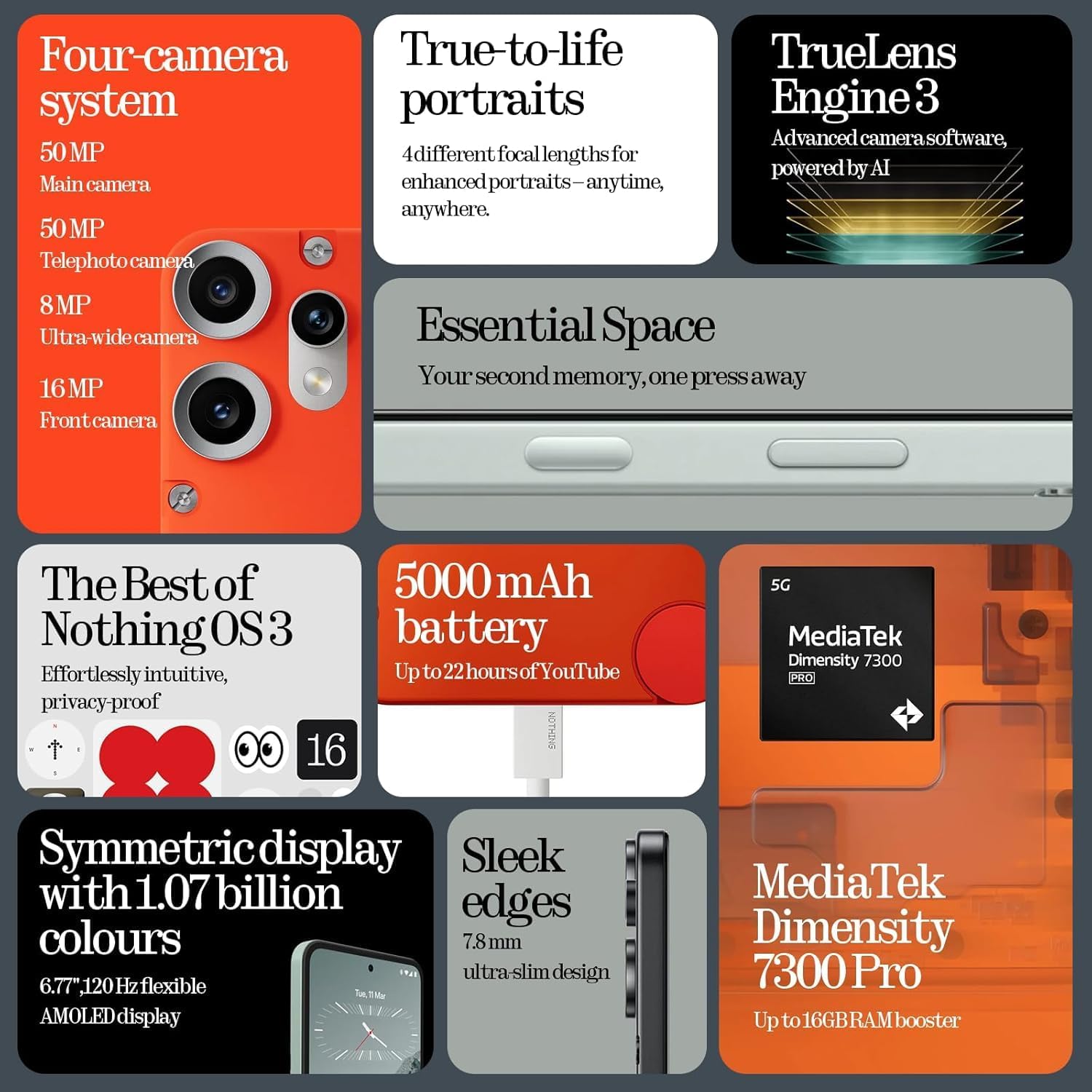 جوال سي ام اف 2 برو بذاكرة 8 و128GB، أبيض 2 جوال سي ام اف 2 برو بذاكرة 8 و128GB، أبيض - الصورة 2