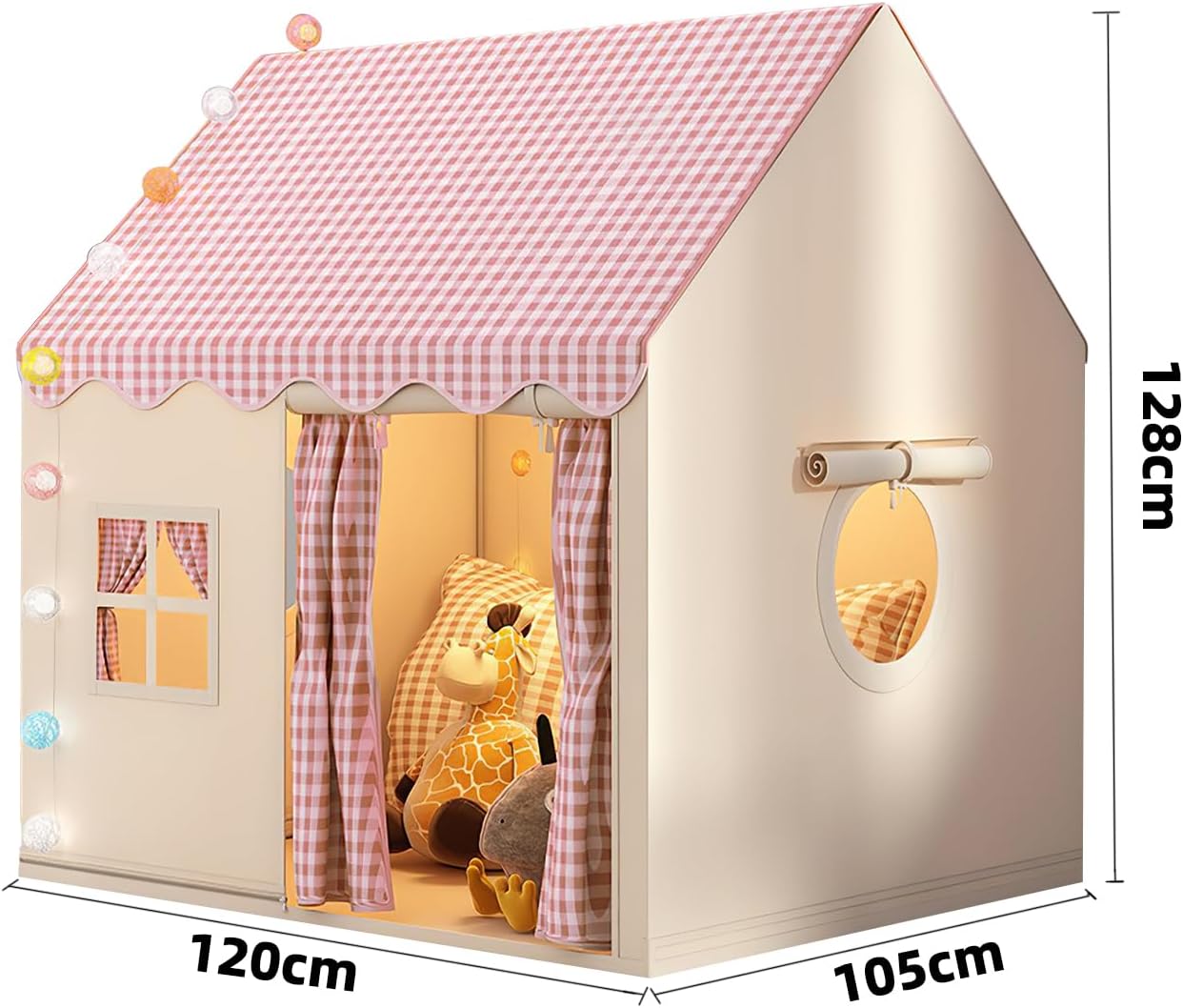 خيمة لعب كبيرة للأطفال من فينيسين، مع بساط أساسي وأضواء نجوم وأعلام وحقائب حمل - خيمة لعب للأطفال داخلية وخارجية - خيمة قابلة للغسل للأولاد والبنات - منزل لعب للأطفال الصغار (لون زهري) 4 خيمة لعب كبيرة للأطفال من فينيسين، مع بساط أساسي وأضواء نجوم وأعلام وحقائب حمل - خيمة لعب للأطفال داخلية وخارجية - خيمة قابلة للغسل للأولاد والبنات - منزل لعب للأطفال الصغار (لون زهري) - الصورة 4