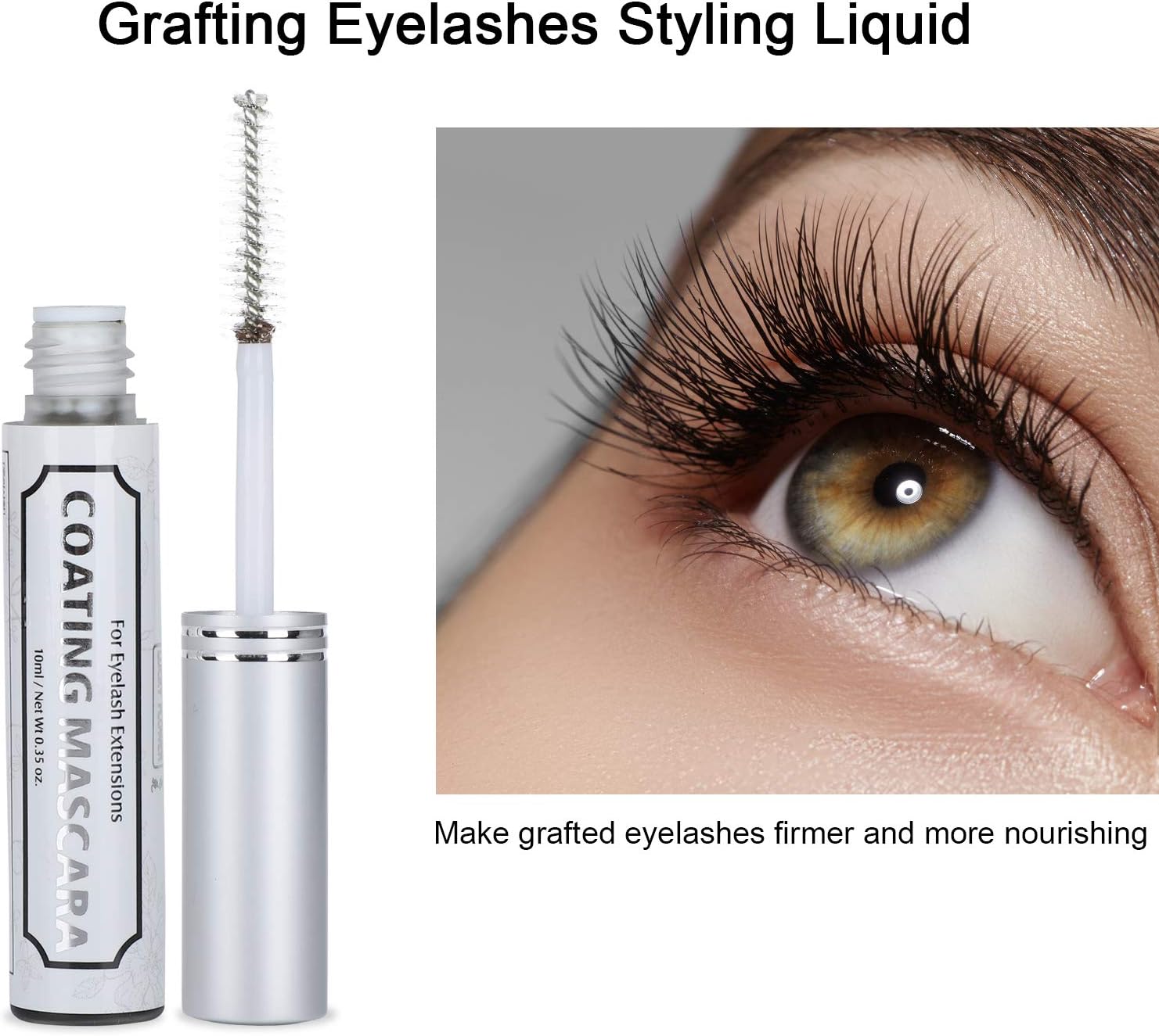 ماسكارا لتصفيف الرموش الصناعية السائلة لتصفيف الرموش الصناعية طلاء الرموش من أجل إطالة الرموش (نوع ماسكورا) (أسود) 3 ماسكارا لتصفيف الرموش الصناعية السائلة لتصفيف الرموش الصناعية طلاء الرموش من أجل إطالة الرموش (نوع ماسكورا) (أسود) - الصورة 3