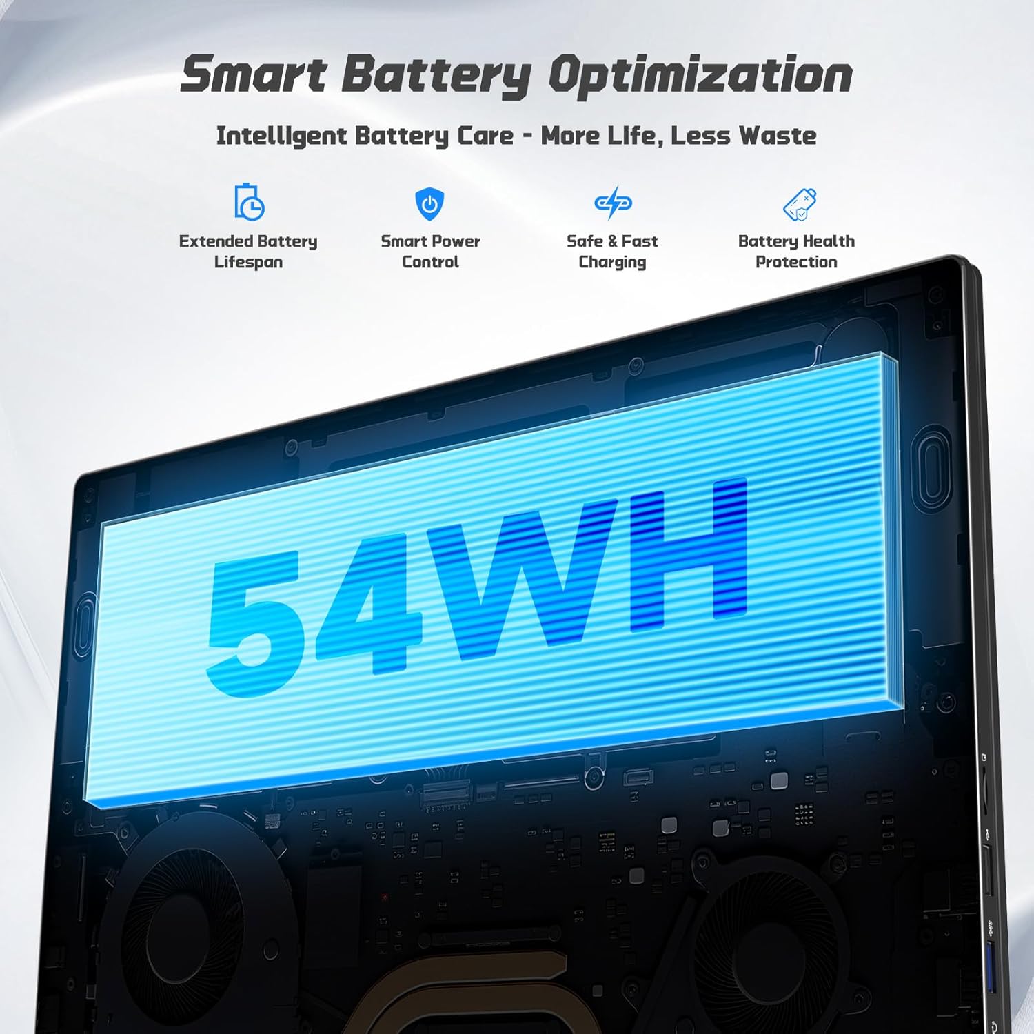 NIMO 17.3" FHD IPS Student-Laptop-Computer - 8GB RAM 128GB SSD Intel Pentium 4 Cores N100(Beat to i3-1115G4, Up to 3.4GHz), 65W Type-C, 2 Years Warranty, Fingerprint, Backlit Keyboard, Wi-Fi 6, BT5.2 8 NIMO 17.3" FHD IPS Student-Laptop-Computer - 8GB RAM 128GB SSD Intel Pentium 4 Cores N100(Beat to i3-1115G4, Up to 3.4GHz), 65W Type-C, 2 Years Warranty, Fingerprint, Backlit Keyboard, Wi-Fi 6, BT5.2 - الصورة 8