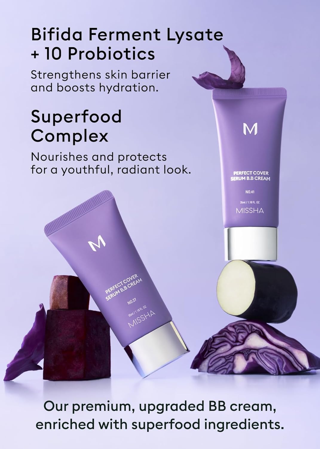 ميشا كريم اساس بي بي من ام بيرفيكت كوفر سيروم رقم 23 طبيعي بيج فاتح/متوسط مع لون بارد ومحايد، مكياج كريم اساس للعناية بالبشرة، مرطب ملون، مركب سوبر فود، تغطية قابلة للبناء، 1.18 اونصة سائلة 6 ميشا كريم اساس بي بي من ام بيرفيكت كوفر سيروم رقم 23 طبيعي بيج فاتح/متوسط مع لون بارد ومحايد، مكياج كريم اساس للعناية بالبشرة، مرطب ملون، مركب سوبر فود، تغطية قابلة للبناء، 1.18 اونصة سائلة - الصورة 6