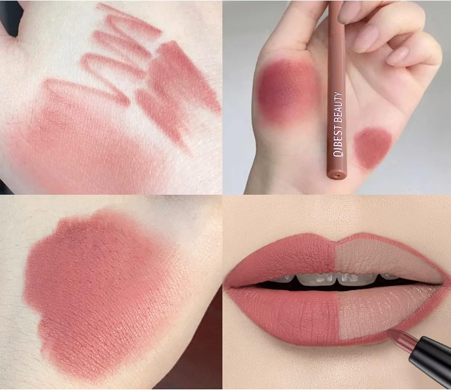 مجموعة اقلام تحديد شفاه مات من 12 لون فاخر مقاوم للماء وناعم بلون نود مخملي مات يدوم طويلا مع قلم تحديد شفاه نود سوت، قلم تحديد شفاه كول ستوري 6 مجموعة اقلام تحديد شفاه مات من 12 لون فاخر مقاوم للماء وناعم بلون نود مخملي مات يدوم طويلا مع قلم تحديد شفاه نود سوت، قلم تحديد شفاه كول ستوري - الصورة 6