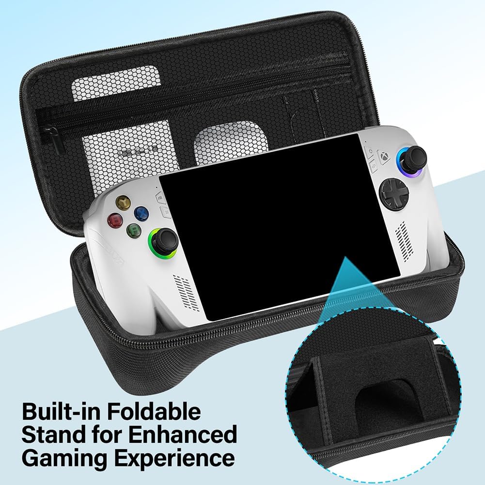 Cochanvie Carrying Case Compatible with ASUS ROG Xbox Ally/ Xbox Ally X 2025, with Mesh Pocket & Built-in Stand for Console and Accessories 5 Cochanvie Carrying Case Compatible with ASUS ROG Xbox Ally/ Xbox Ally X 2025, with Mesh Pocket & Built-in Stand for Console and Accessories - الصورة 5