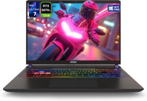 لابتوب فيكتور 16 HX AI انتل الترا 7-255HX وشاشة 16 بوصة FHD+ (1920×1200) 144Hz وRAM DDR5 32GB وSSD PCIe 1TB وانفيديا جيفورس RTX 5070Ti ولوحة مفاتيح مضيئة وويندوز 11 من ام اس اي، رمادي (Cosmo Gray)