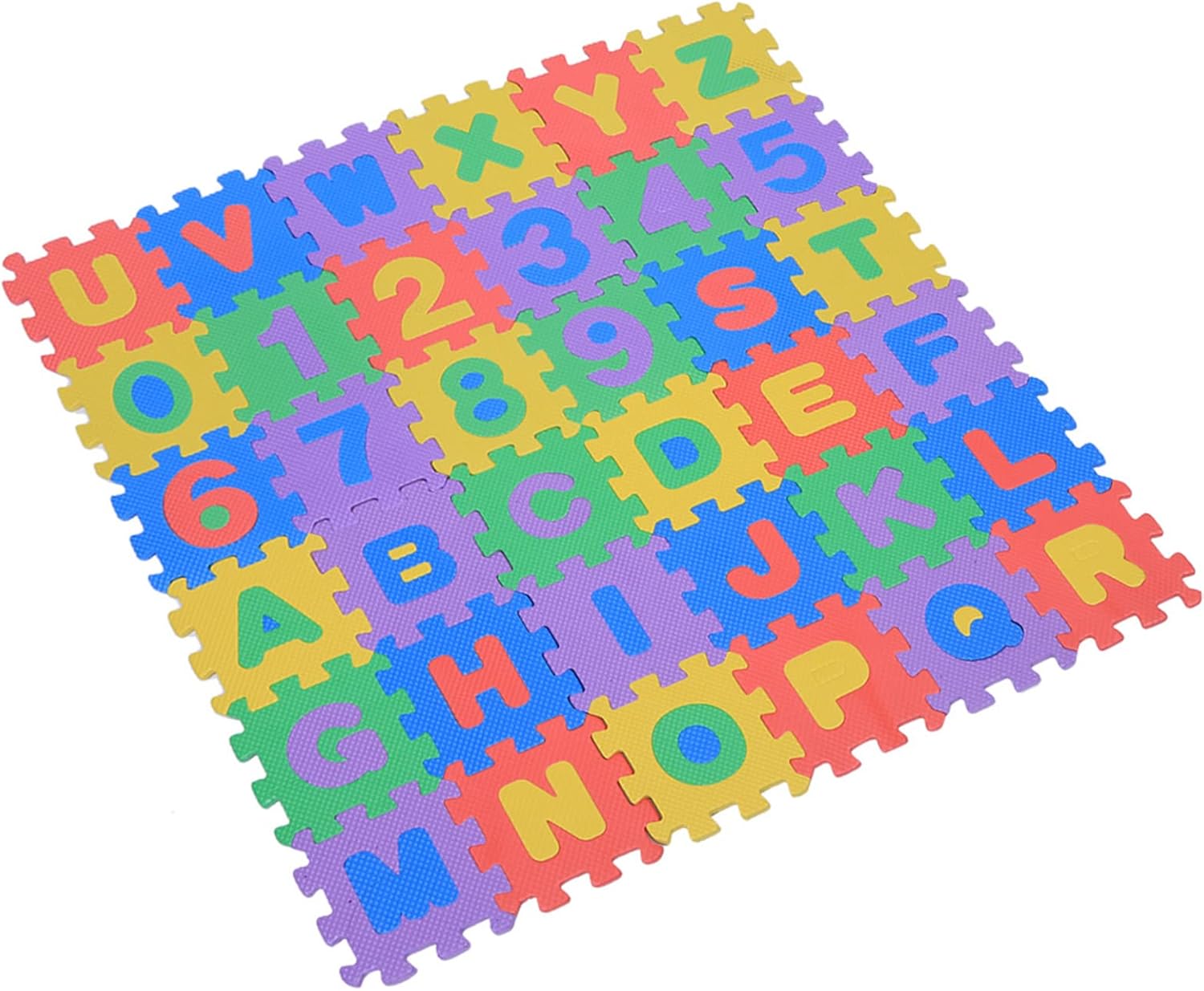 36 قطعة من بساط فوم ايفا الناعم من سباسنانا، لوحة لعب ارقام وحروف لتعلم الاطفال مع قطع العاب احجية متشابكة، للاطفال 5 36 قطعة من بساط فوم ايفا الناعم من سباسنانا، لوحة لعب ارقام وحروف لتعلم الاطفال مع قطع العاب احجية متشابكة، للاطفال - الصورة 5