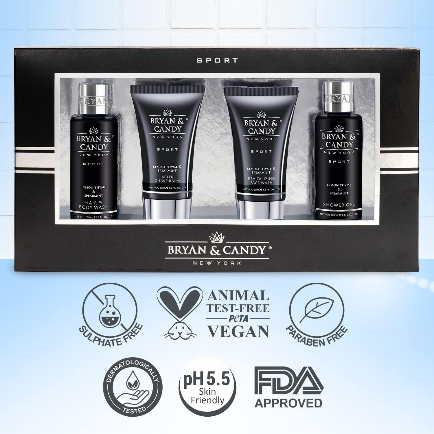 برايان اند كاندي مجموعة هدايا نيويورك التيميت لوكس بالليمون والزعتر والنعناع بداية للرجال (غسول للجسم وغسول الوجه وكريم ما بعد الحلاقة وجل استحمام للرجال) 6 برايان اند كاندي مجموعة هدايا نيويورك التيميت لوكس بالليمون والزعتر والنعناع بداية للرجال (غسول للجسم وغسول الوجه وكريم ما بعد الحلاقة وجل استحمام للرجال) - الصورة 6