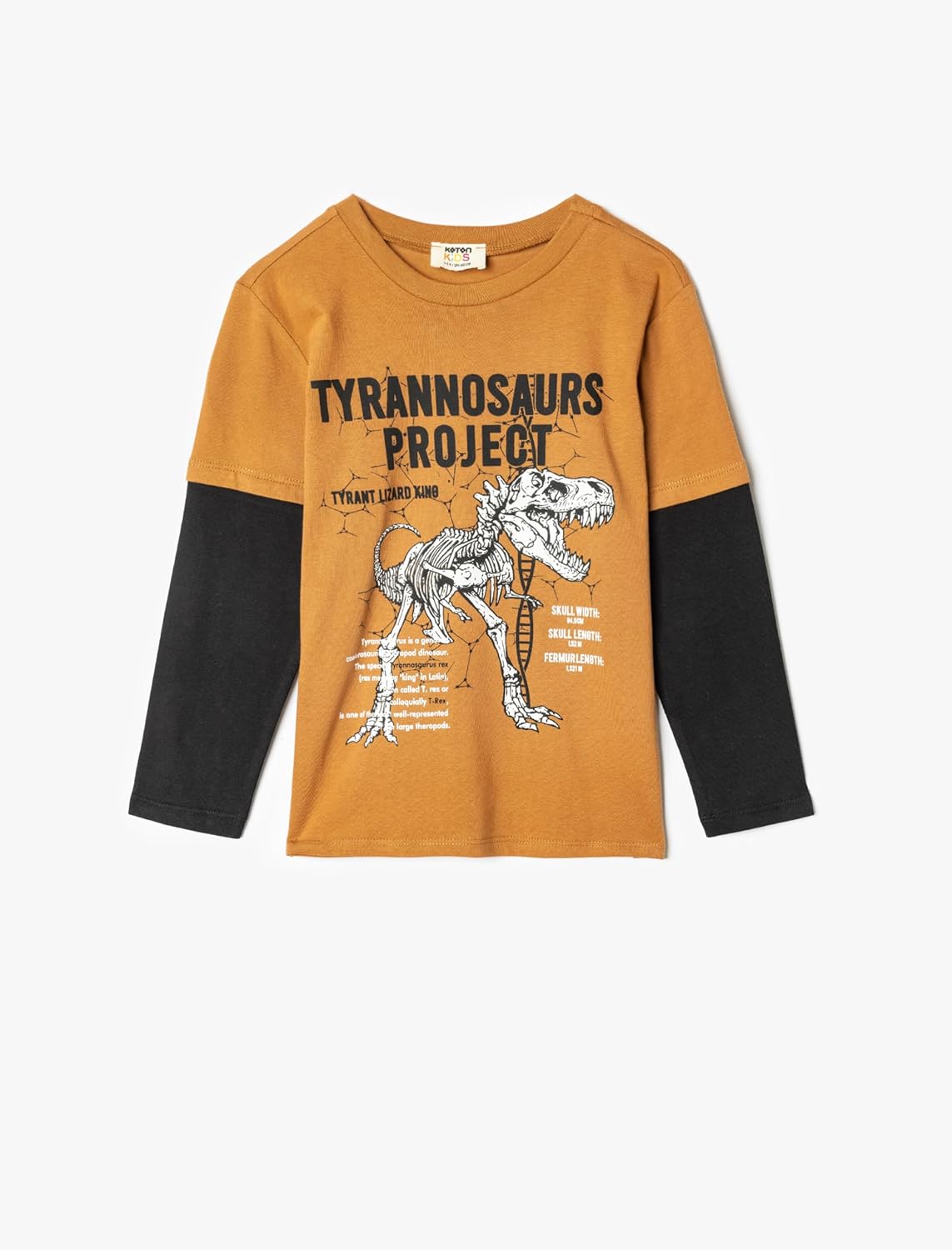 كوتون تي شيرت للاولاد بتصميم ديناصورات 5WKB10080TK532 1 كوتون تي شيرت للاولاد بتصميم ديناصورات 5WKB10080TK532