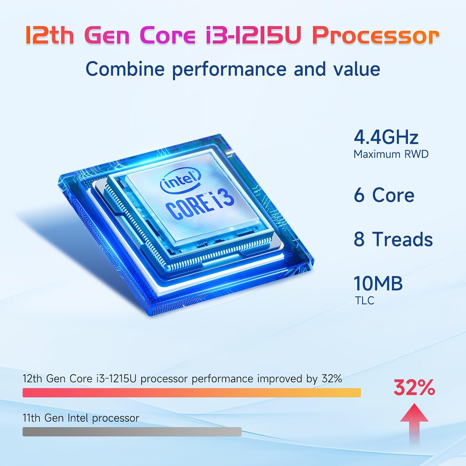 NIMO 17.3" IPS FHD-Laptop, Intel 6 Cores i3-1215U 32GB RAM 2TB SSD (Beat Ryzen 5 7520U, Up to 4.4GHz) Computer with 65W GaN Type C Backlit Keyboard Fingerprint, for Home Student and Business Gray 2 NIMO 17.3" IPS FHD-Laptop, Intel 6 Cores i3-1215U 32GB RAM 2TB SSD (Beat Ryzen 5 7520U, Up to 4.4GHz) Computer with 65W GaN Type C Backlit Keyboard Fingerprint, for Home Student and Business Gray - الصورة 2