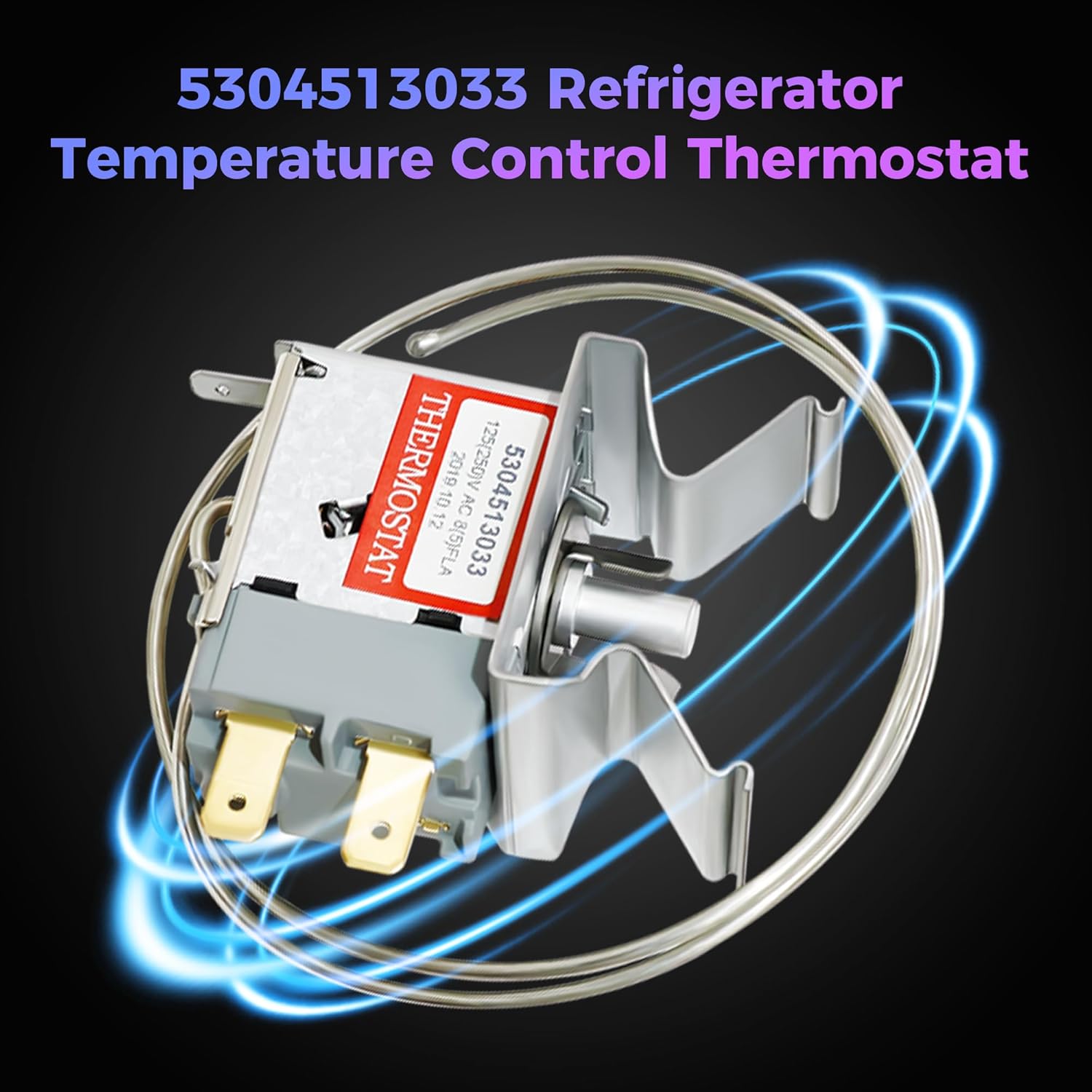 قطعة غيار لترموستات التحكم في درجة حرارة الثلاجة 5304513033 من ابلينسيميت متوافقة مع فريجيدير كينمور بديل 297216037 5304503436 216715200 297216033 2 قطعة غيار لترموستات التحكم في درجة حرارة الثلاجة 5304513033 من ابلينسيميت متوافقة مع فريجيدير كينمور بديل 297216037 5304503436 216715200 297216033 - الصورة 2